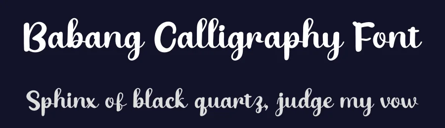 Babang Calligraphy Font by twinletter — Script Handwritten Font — thumbnail 2