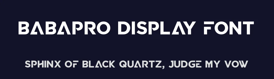 Babapro Display Font by Creative Killer — Display Font — thumbnail 2