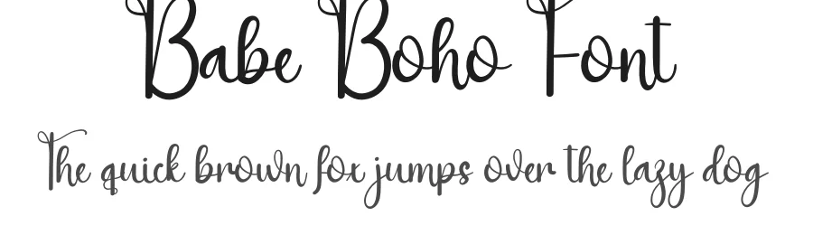Babe Boho Font by andikastudio — Script Handwritten Font