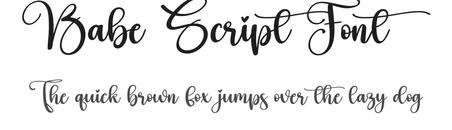 Babe Script Font by creativeletter — Script Handwritten Font