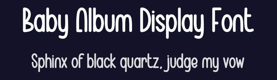 Baby Album Display Font by creativeletter — Display Font — thumbnail 2