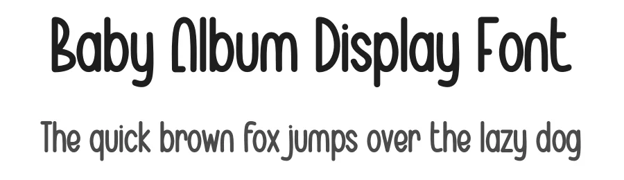 Baby Album Display Font by creativeletter — Display Font