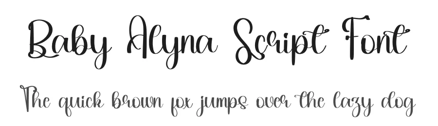 Baby Alyna Script Font by inermediaSTUDIO — Script Handwritten Font