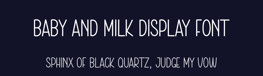 Baby And Milk Display Font by andikastudio — Display Font — thumbnail 2