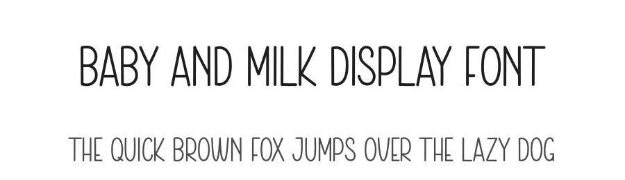 Baby And Milk Display Font by andikastudio — Display Font