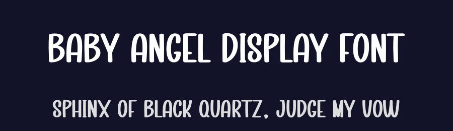 Baby Angel Display Font by creativeletter — Display Font — thumbnail 2