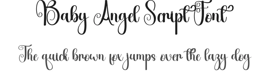 Baby Angel Script Font by andikastudio — Script Handwritten Font