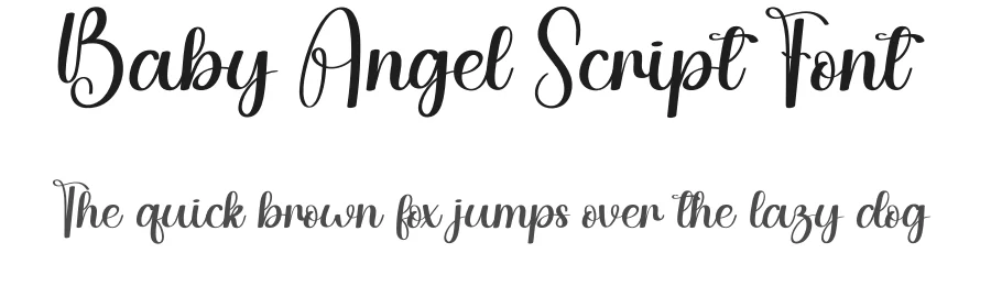 Baby Angel Script Font by andikastudio — Script Handwritten Font