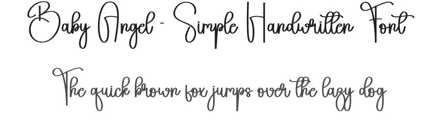 Baby Angel – Simple Handwritten Font by andikastudio — Script Handwritten Font