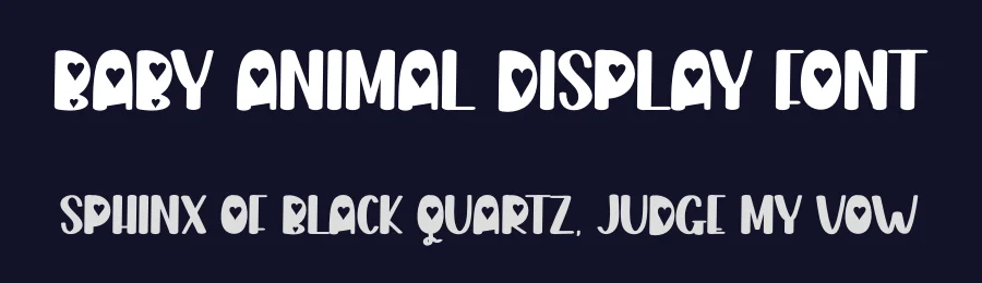 Baby Animal Display Font by creativeletter — Display Font — thumbnail 2