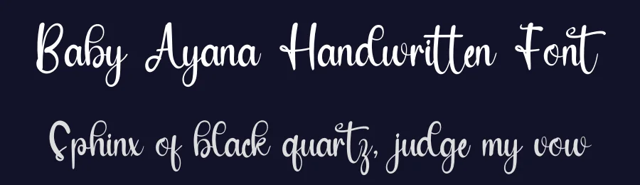 Baby Ayana Handwritten Font by inermediaSTUDIO — Script Handwritten Font — thumbnail 2