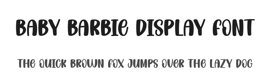 Baby Barbie Display Font by creativeletter — Display Font