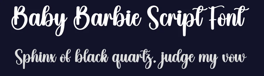 Baby Barbie Script Font by creativeletter — Script Handwritten Font — thumbnail 2