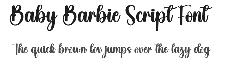 Baby Barbie Script Font by creativeletter — Script Handwritten Font