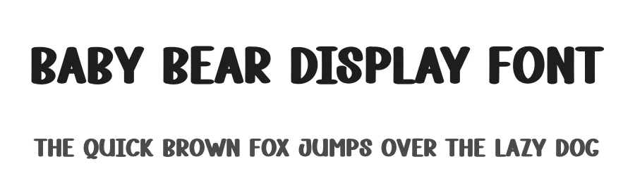 Baby Bear Display Font by andikastudio — Display Font