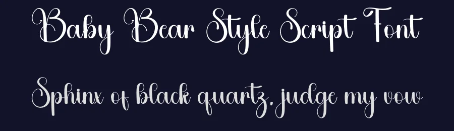 Baby Bear Style Script Font by freshtypeink — Script Handwritten Font — thumbnail 2