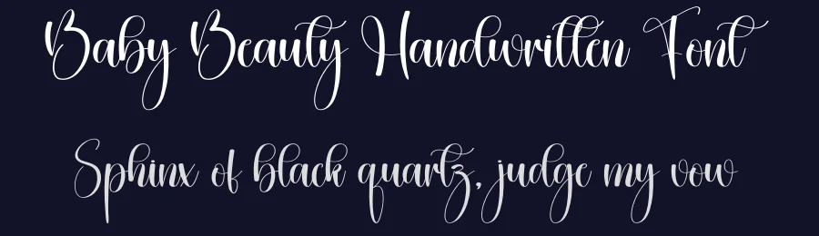 Baby Beauty Handwritten Font by creativeletter — Script Handwritten Font — thumbnail 2