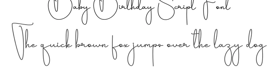 Baby Birthday Script Font by andikastudio — Script Handwritten Font