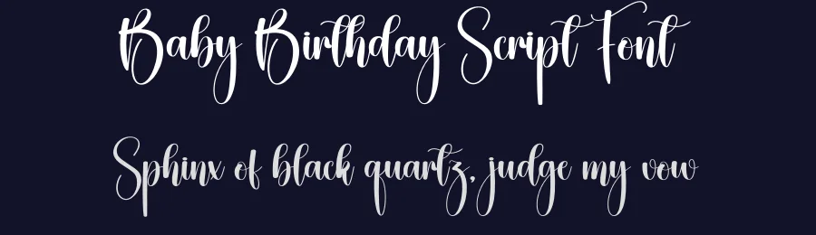 Baby Birthday Script Font by creativeletter — Script Handwritten Font — thumbnail 2