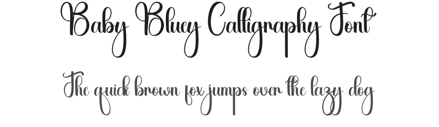 Baby Bluey Calligraphy Font by andikastudio — Script Handwritten Font
