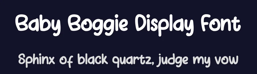 Baby Boggie Display Font by Minimalist Eyes — Script Handwritten Font — thumbnail 2