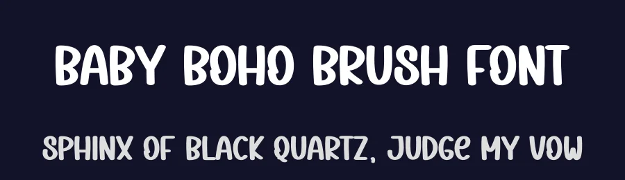 Baby Boho Brush Font by creativeletter — Display Font — thumbnail 2