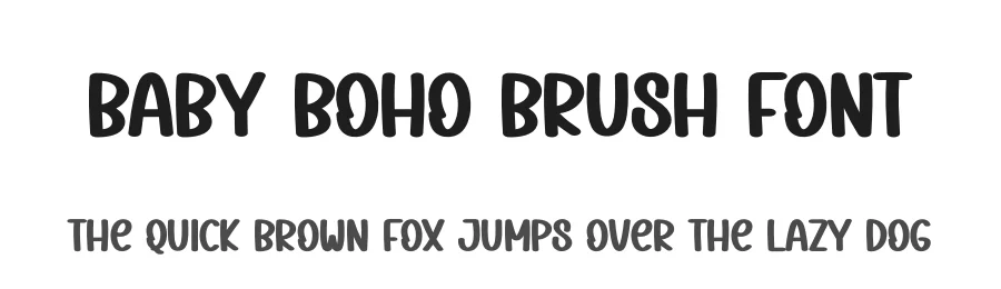 Baby Boho Brush Font by creativeletter — Display Font