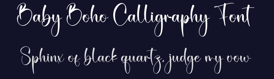Baby Boho Calligraphy Font by creativeletter — Script Handwritten Font — thumbnail 2