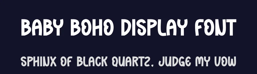 Baby Boho Display Font by andikastudio — Display Font — thumbnail 2