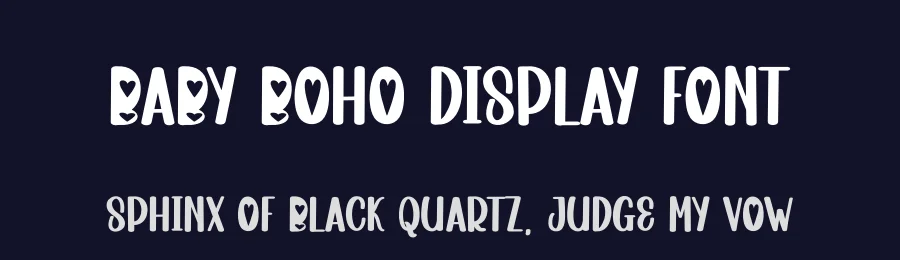 Baby Boho Display Font by creativeletter — Display Font — thumbnail 2