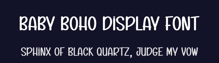 Baby Boho Display Font by andikastudio — Display Font — thumbnail 2