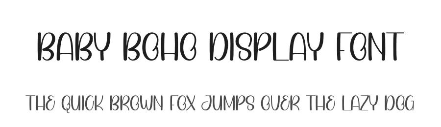 Baby Boho Display Font by andikastudio — Script Handwritten Font