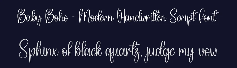 Baby Boho – Modern Handwritten Script Font by creativeletter — Script Handwritten Font — thumbnail 2