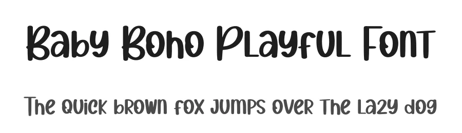 Baby Boho Playful Font by andikastudio — Display Font