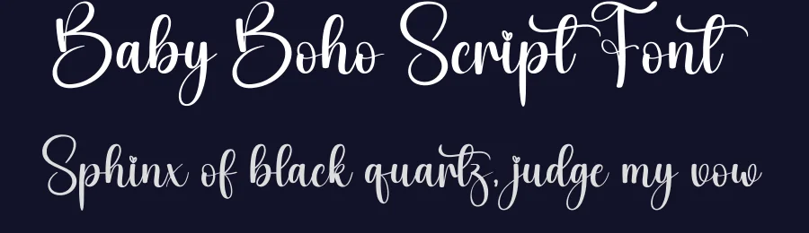 Baby Boho Script Font by creativeletter — Script Handwritten Font — thumbnail 2