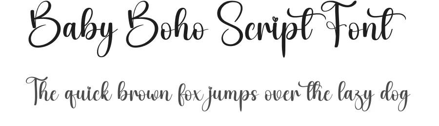 Baby Boho Script Font by creativeletter — Script Handwritten Font