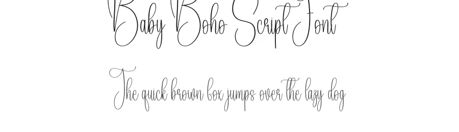 Baby Boho Script Font by creativeletter — Script Handwritten Font