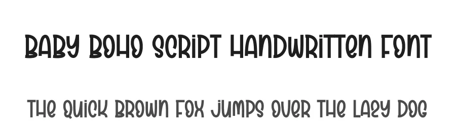 Baby Boho Script Handwritten Font by andikastudio — Display Font