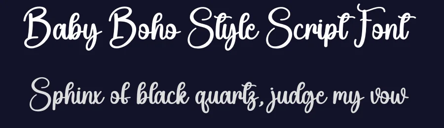 Baby Boho Style Script Font by creativeletter — Script Handwritten Font — thumbnail 2