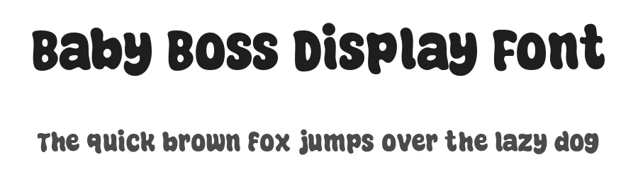 Baby Boss Display Font by Bellinghamtype Foundry — Decorative Font