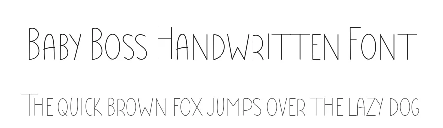 Baby Boss Handwritten Font by NirmalaGraphics — Script Handwritten Font