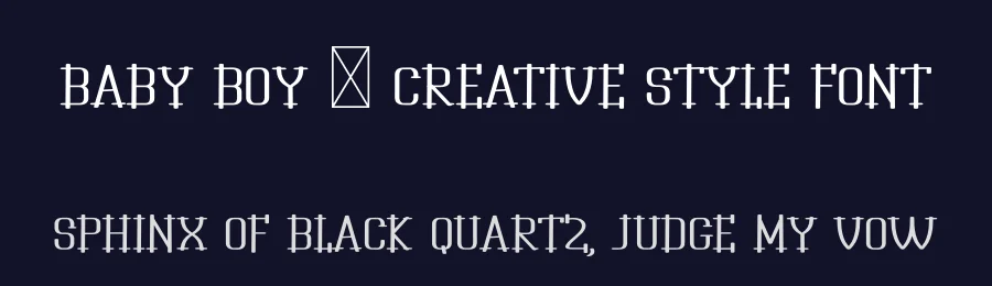 Baby Boy – Creative Style Font by freshtypeink — Display Font — thumbnail 2