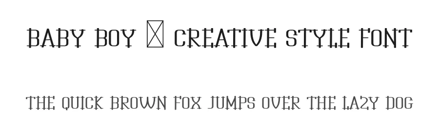 Baby Boy – Creative Style Font by freshtypeink — Display Font