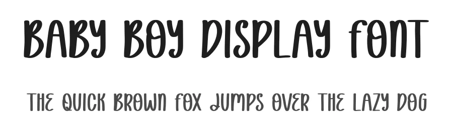 Baby Boy Display Font by Craftedtype — Decorative Font
