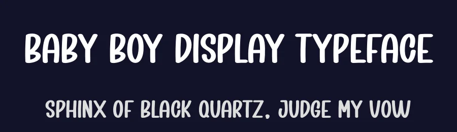 Baby Boy Display Typeface by creativeletter — Display Font — thumbnail 2