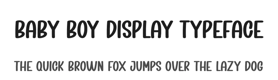 Baby Boy Display Typeface by creativeletter — Display Font
