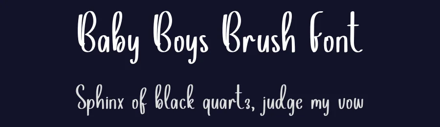 Baby Boys Brush Font by inermediaSTUDIO — Script Handwritten Font — thumbnail 2