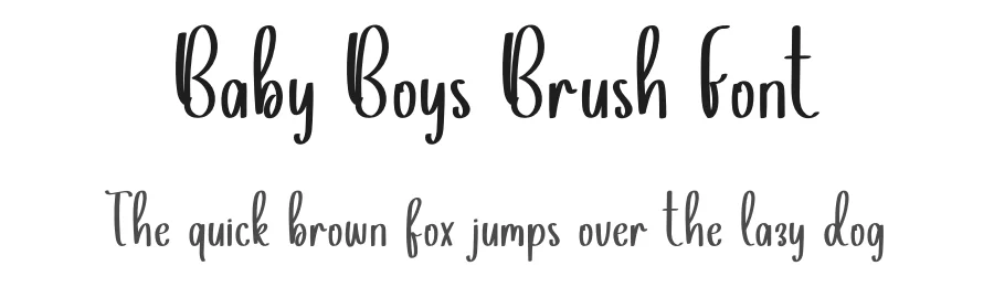 Baby Boys Brush Font by inermediaSTUDIO — Script Handwritten Font