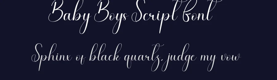 Baby Boys Script Font by andikastudio — Script Handwritten Font — thumbnail 2