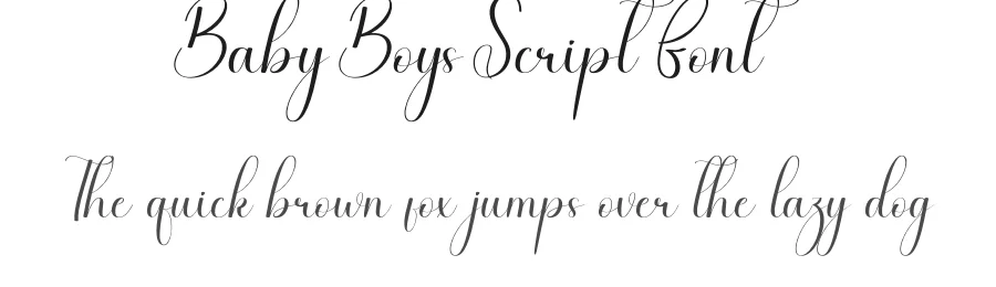 Baby Boys Script Font by andikastudio — Script Handwritten Font